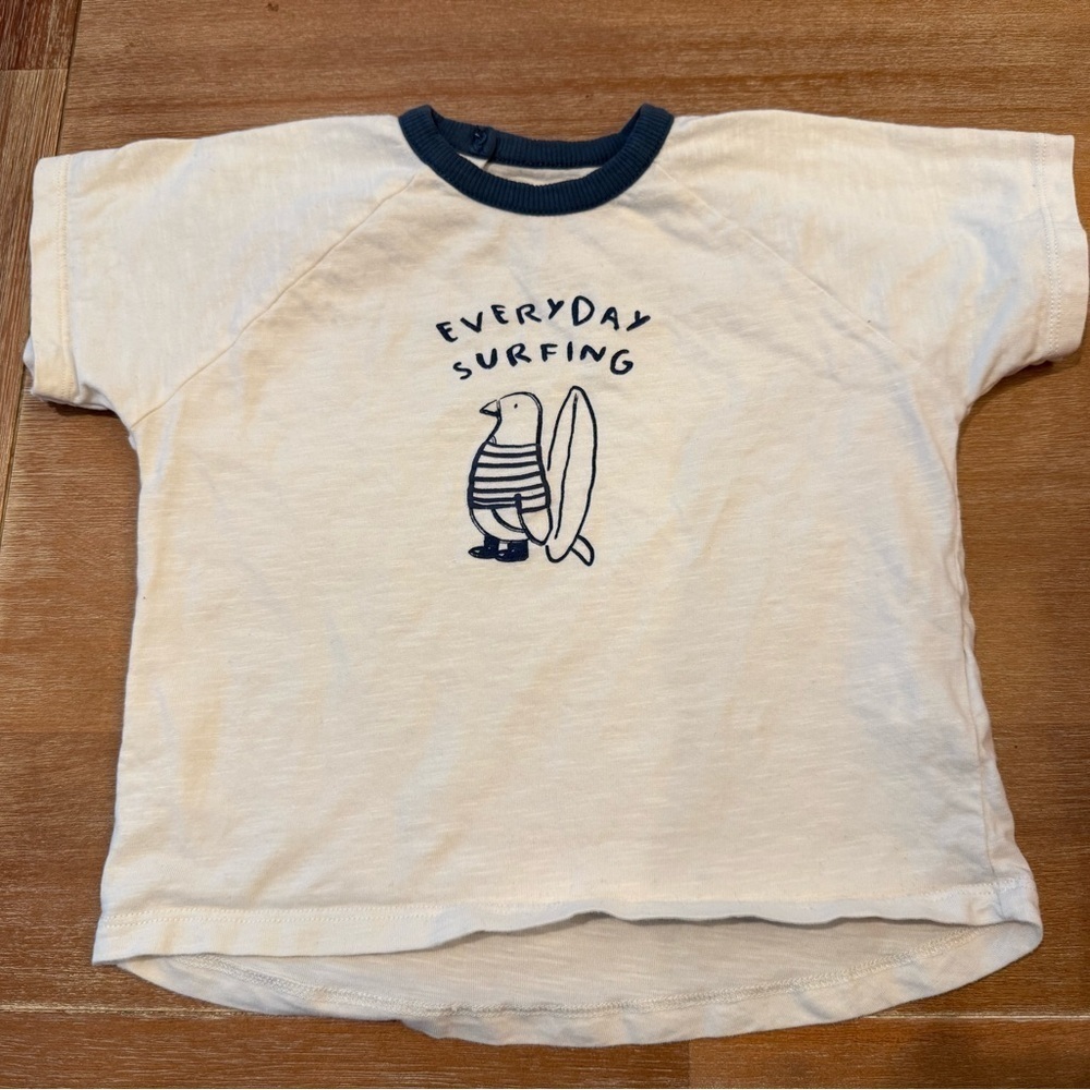 ZARA Toddler Boy Everyday Surfing Bird TShirt size 12-18 months